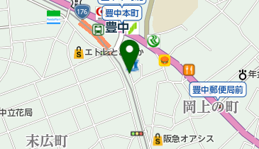 セブン銀行 野村證券 豊中支店 共同出張所の地図画像