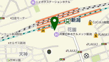 セブンイレブン 新潟駅CoCoLo西館店の地図画像