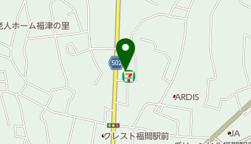 セブンイレブン 福津大和町店の地図画像