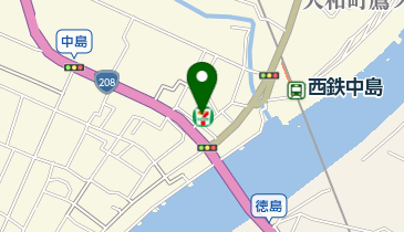 セブンイレブン 筑後中島店の地図画像