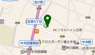 セブンイレブン 富士市吉原店の地図画像