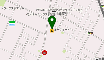 セブン銀行 ヨークマート 越谷赤山店 共同出張所の地図画像