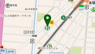 セブンイレブン 厚木中町4丁目店の地図画像