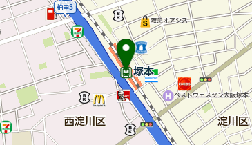 セブンイレブン ハートインJR塚本駅西口店の地図画像