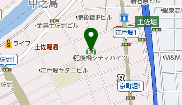 セブンイレブン 大阪江戸堀1丁目西店の地図画像