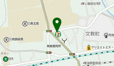 セブンイレブン 三島文教町店の地図画像