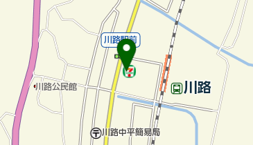 セブンイレブン 飯田川路駅前店の地図画像