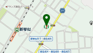 セブンイレブン 札幌新琴似9条店の地図画像