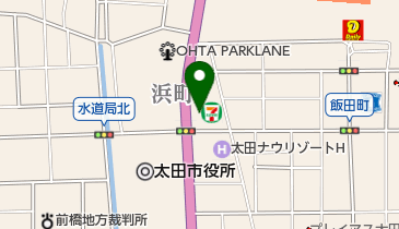 セブンイレブン 太田市役所前店の地図画像