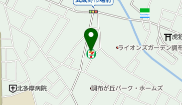 セブンイレブン 調布ヶ丘3丁目店の地図画像