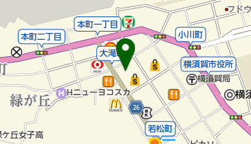 セブン銀行 野村證券 横須賀支店 共同出張所の地図画像