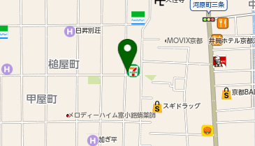 セブンイレブン 御幸町六角店の地図画像