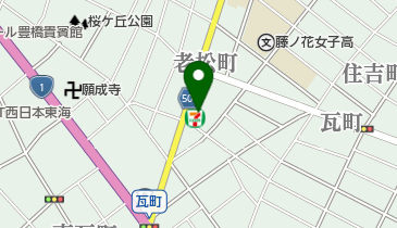 セブンイレブン 豊橋老松町店の地図画像