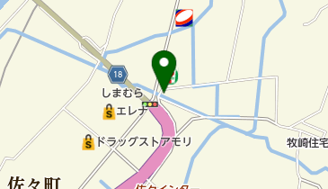 セブンイレブン 佐々市場免店の地図画像