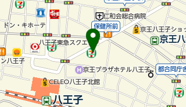 セブンイレブン 八王子旭町店の地図画像