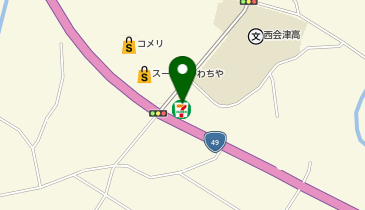 セブンイレブン 西会津野沢店の地図画像