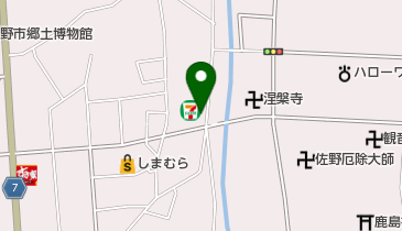 セブンイレブン 佐野厄よけ大師前店の地図画像
