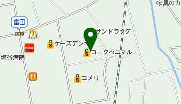 セブン銀行 ヨークベニマル 矢板店 共同出張所の地図画像