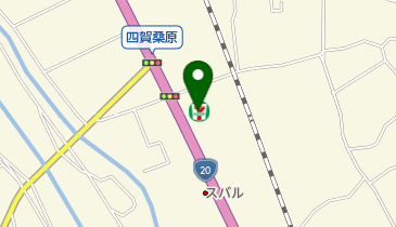 セブンイレブン 諏訪四賀桑原店の地図画像