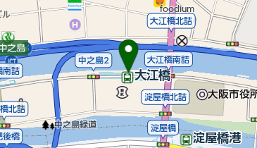 セブン銀行 京阪電車 中之島線 大江橋駅 共同出張所の地図画像