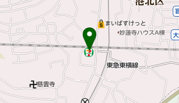 セブンイレブン 横浜妙蓮寺店の地図画像