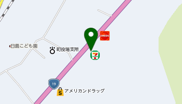 セブンイレブン 木曽町日義店の地図画像