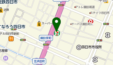 セブンイレブン 四日市諏訪町店の地図画像