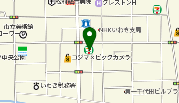 セブンイレブン いわき平下の町店の地図画像