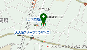 セブンイレブン 新宿高田馬場1の南店の地図画像