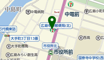 セブンイレブン 広島中央郵便局前店の地図画像