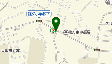 セブンイレブン 枚方東中振2丁目店の地図画像