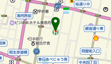 セブンイレブン 甲府中央店の地図画像