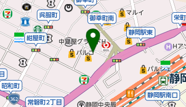 セブンイレブン 静岡葵タワー店の地図画像