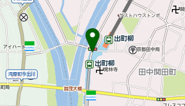 セブン銀行 京阪電車 京阪本線 出町柳駅 共同出張所の地図画像