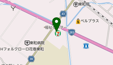 セブンイレブン 花巻東和町店の地図画像