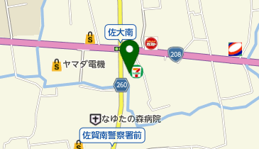 セブンイレブン 佐賀南部バイパス本庄店の地図画像