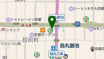 セブンイレブン 烏丸御池店の地図画像
