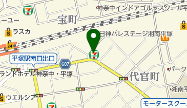 セブンイレブン 平塚南口店の地図画像
