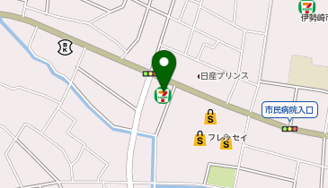 セブンイレブン 伊勢崎市民病院前店の地図画像