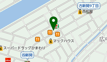 セブンイレブン 呉古新開店の地図画像