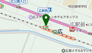 セブンイレブン ハートインJR広駅店の地図画像