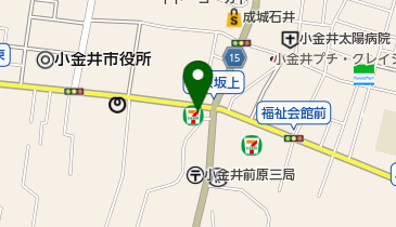 セブンイレブン 小金井前原町3丁目店の地図画像