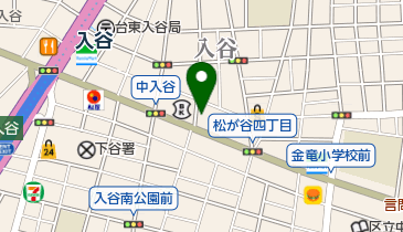 セブンイレブン 台東入谷1丁目店の地図画像