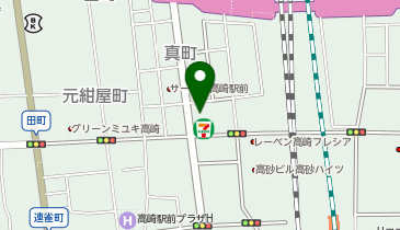 セブンイレブン 高崎旭町店の地図画像