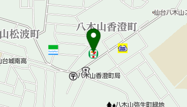 セブンイレブン 仙台八木山神社店の地図画像