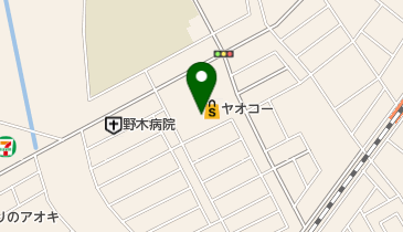 セブン銀行 ヤオコー 野木店 共同出張所の地図画像