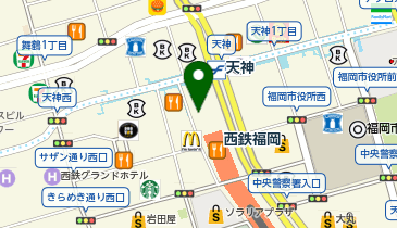 セブン銀行 福岡パルコ 共同出張所の地図画像