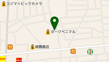 セブン銀行 ヨークベニマル 鹿沼店 共同出張所の地図画像