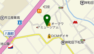 セブン銀行 オークワ ウインディ岸和田店 共同出張所の地図画像