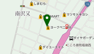 セブン銀行 ヨークベニマル 福島西店 共同出張所の地図画像